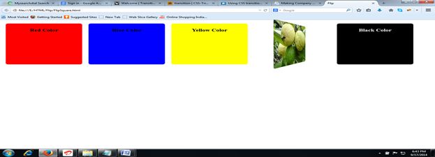 CSS Design in Web Browser